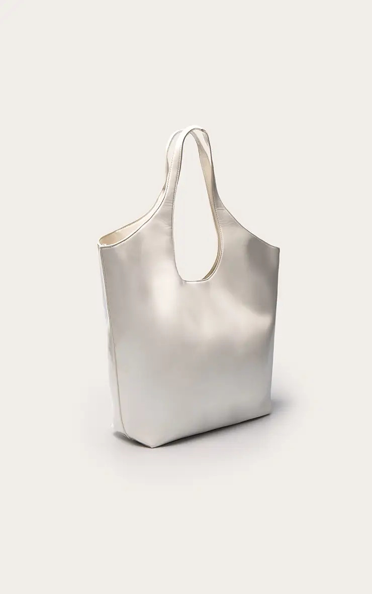 Cream Pu Grote Shopper Draagtas | PLT NL | Prettylittlething Netherlands