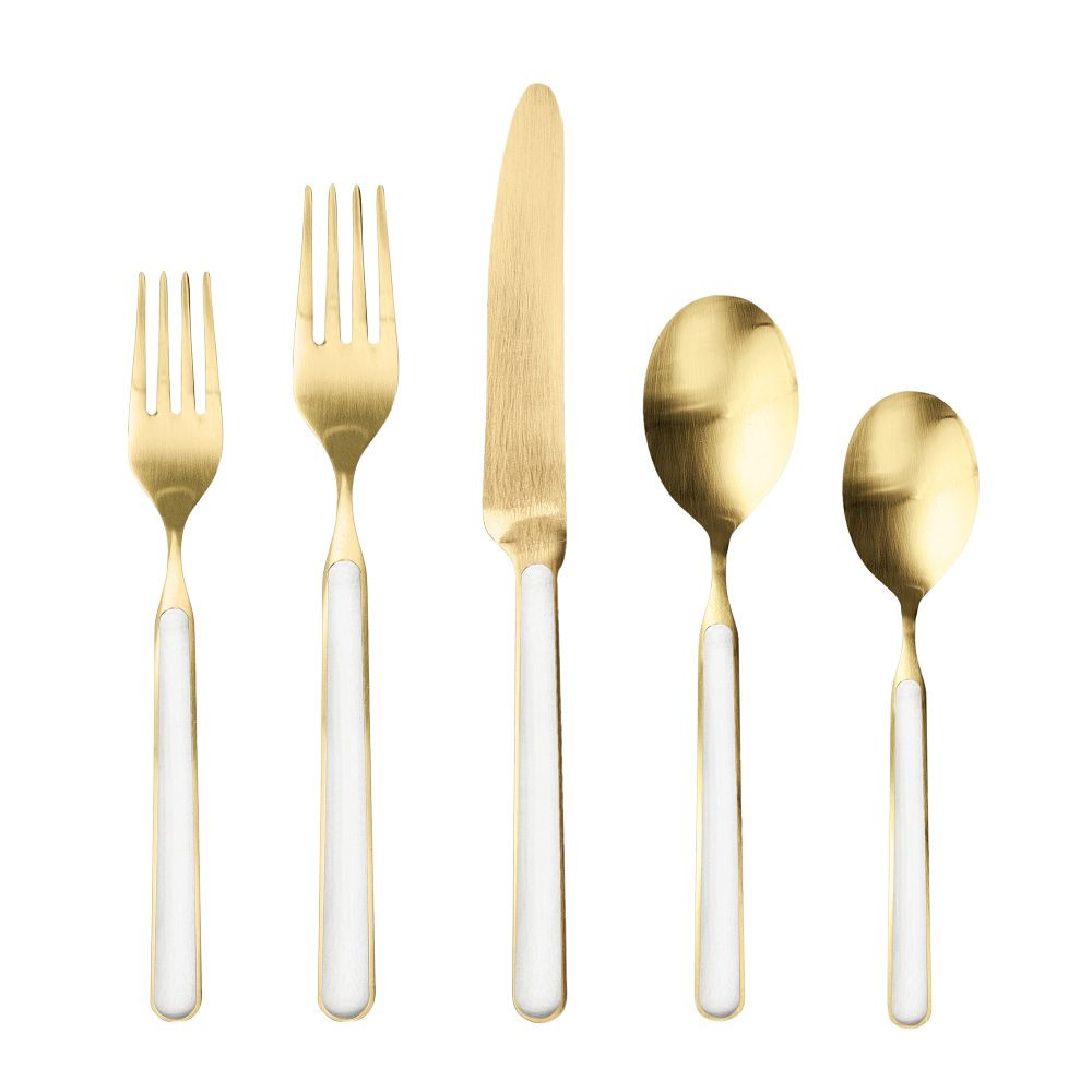 Fantasia Ice Gold Flatware Sets | West Elm (US)