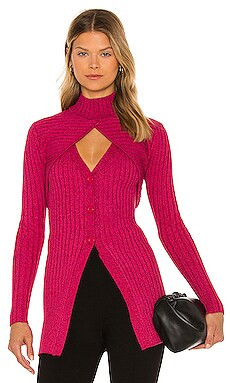 Ronny Kobo Garner Knit Top in Fuchsia Multi from Revolve.com | Revolve Clothing (Global)