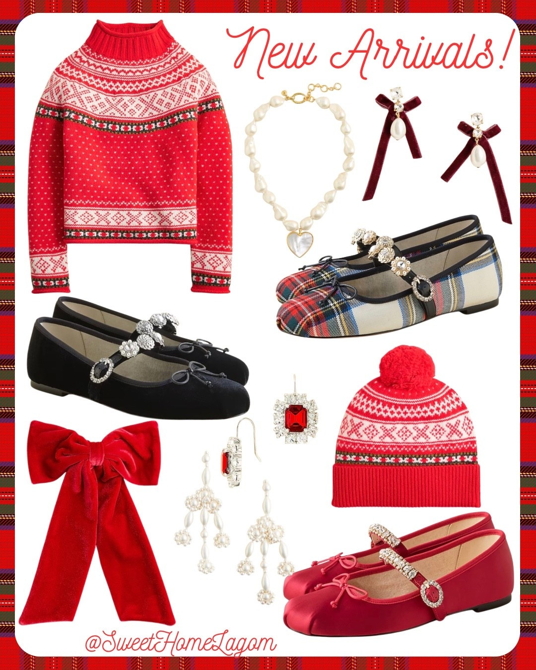 New arrivals! These pearl embellished ballerina flats are a MUST for the holiday season! Tartan, pearls, velvet…❤️❤️❤️

#LTKGiftGuide #LTKSeasonal #LTKHoliday