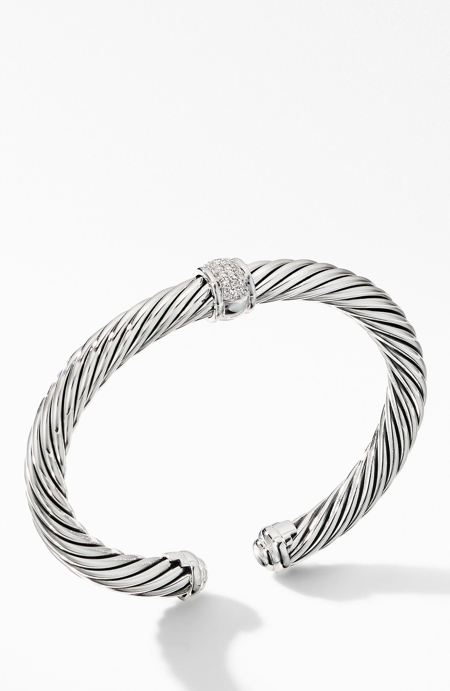 Cable Classic Center Station Bracelet with Pavé Diamonds | Nordstrom