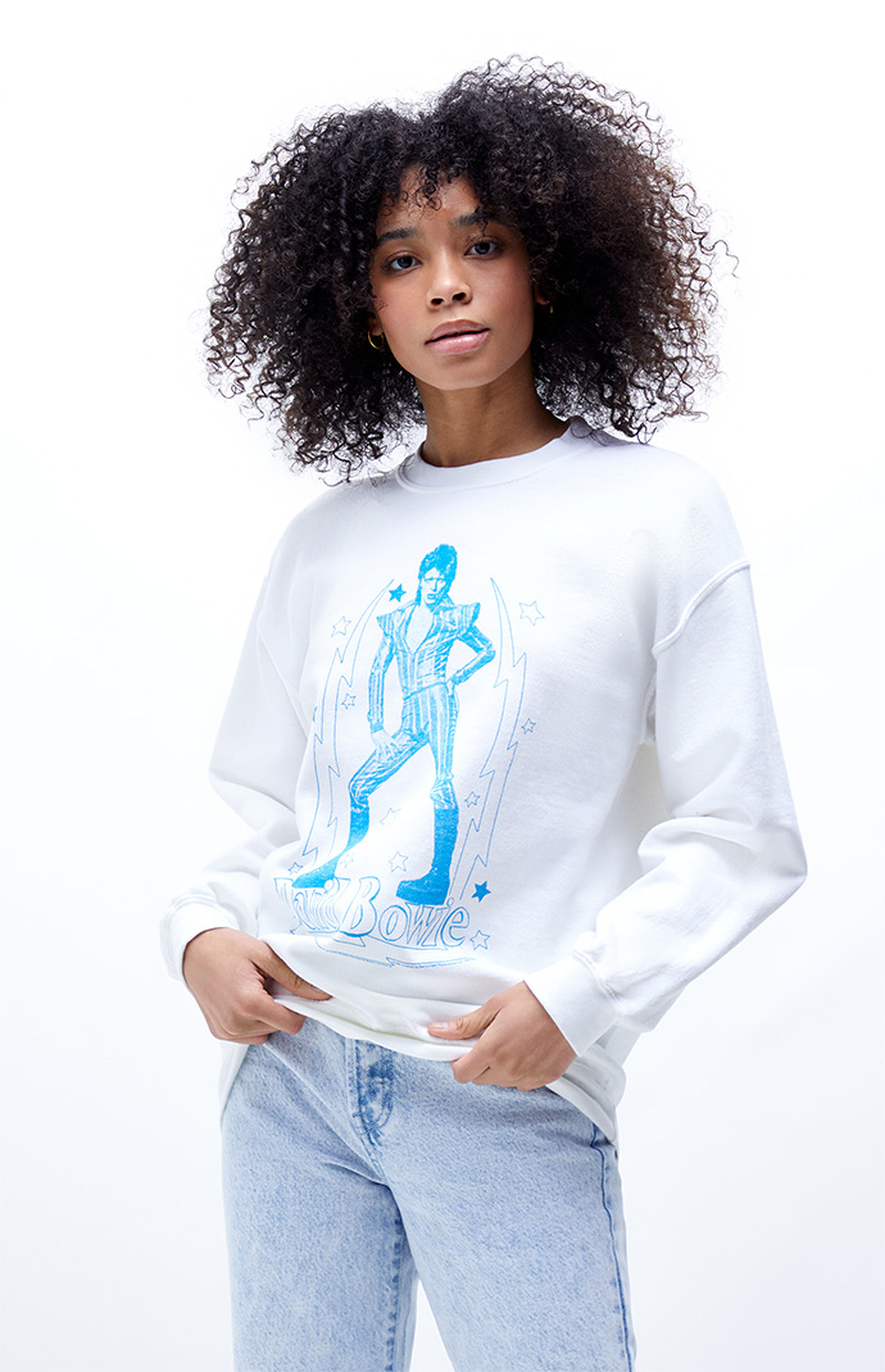 Junk Food David Bowie Crew Neck Sweatshirt | PacSun