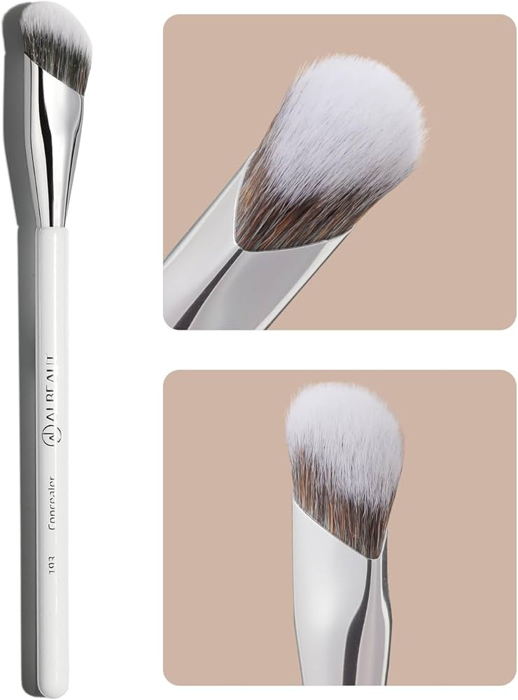 Concealer Brush, Angled Under Eye Makeup Small Foundation Precision Face Blending Brush (193 conc... | Amazon (US)