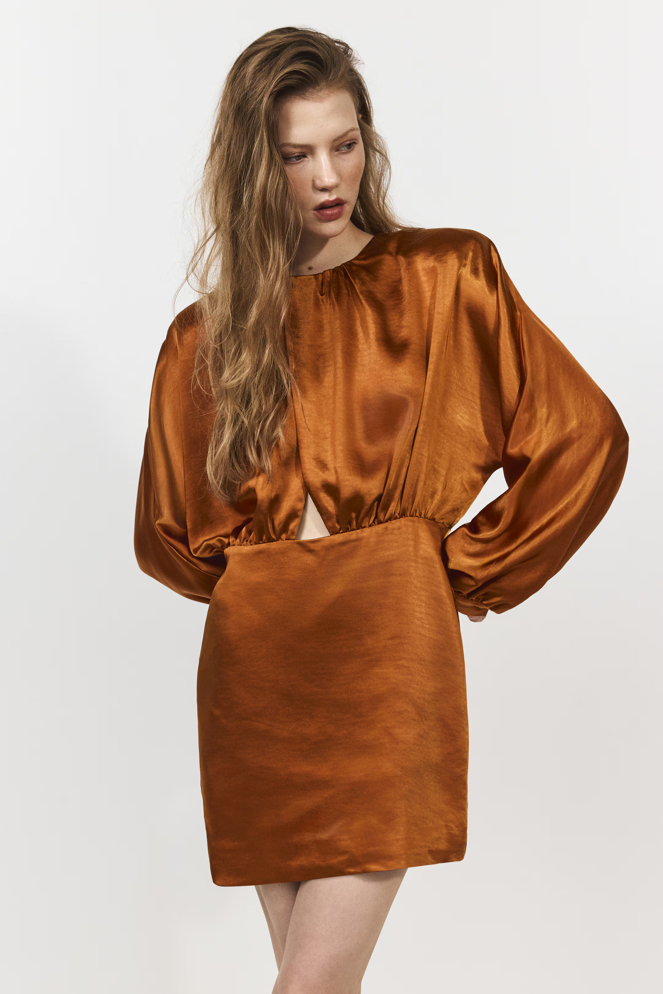 Draped Satin Dress | H&M (US + CA)