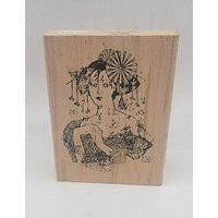 Geisha Japanese Collage Asian Oriental Woman Rare Rubber Stamp | Etsy (US)