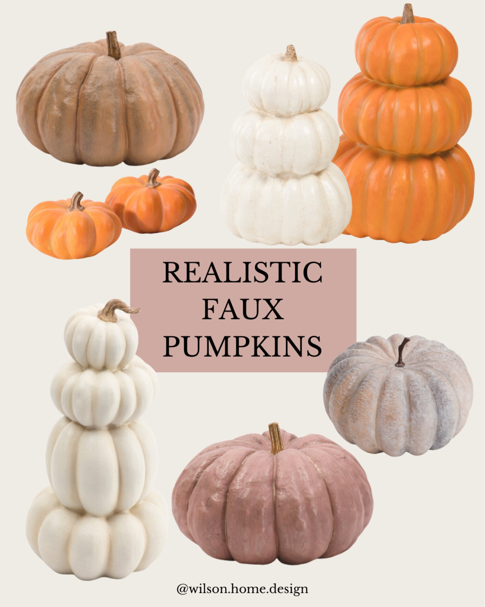 Realistic faux pumpkins to decorate your home with this fall! 🎃🍁

#LTKHome #LTKSeasonal
