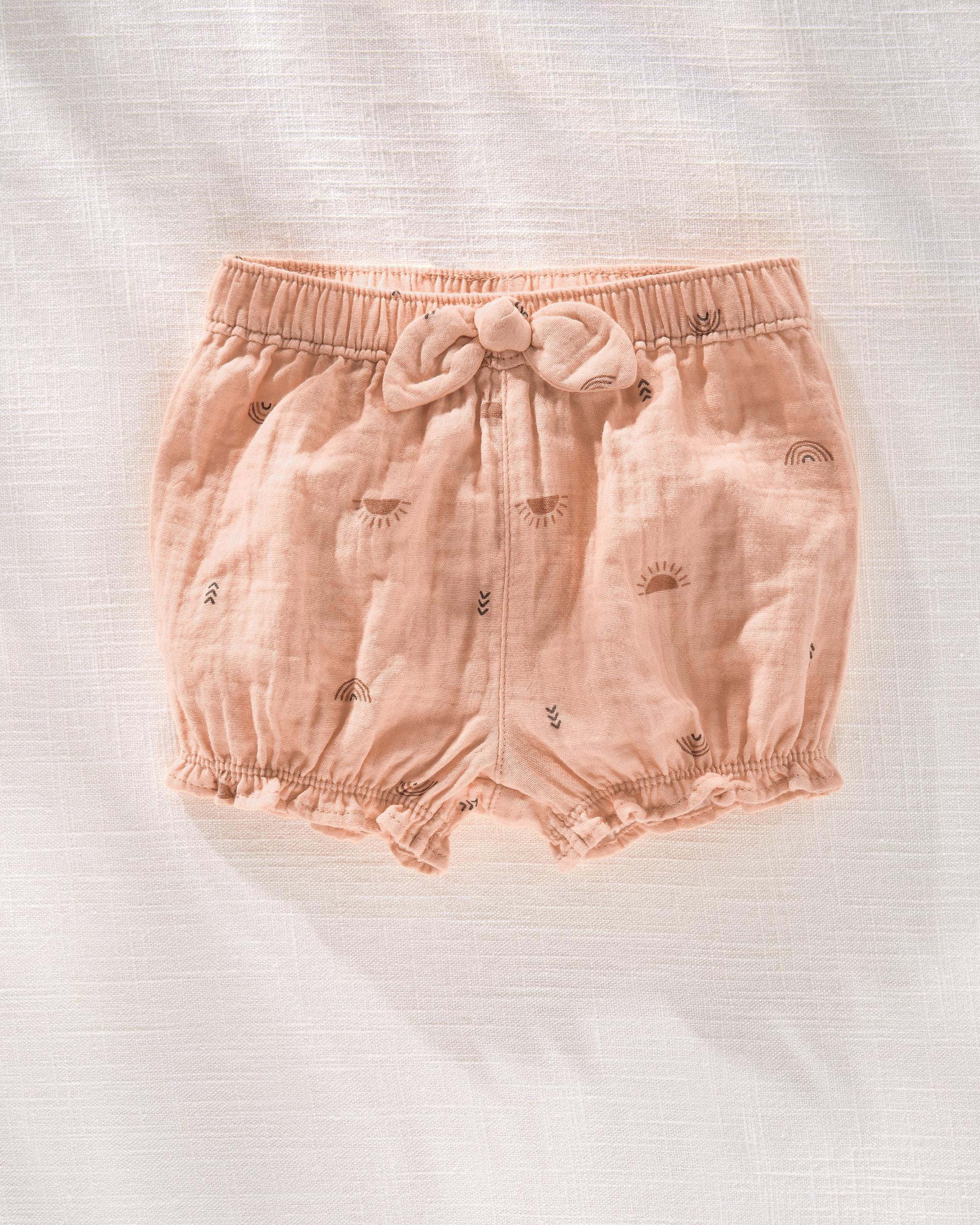 Baby Hilary Duff Rays And Rainbows Crinkle Gauze Shorts | Carter's