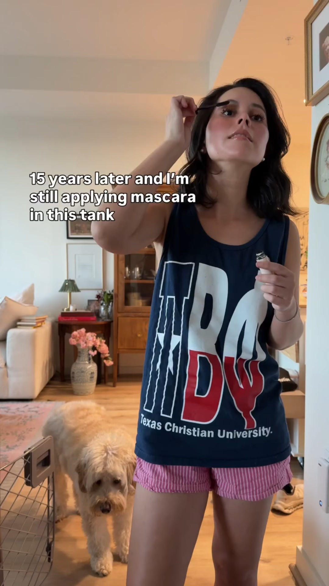 The official getting ready tank #millenial tcu pi phi #gofrogs