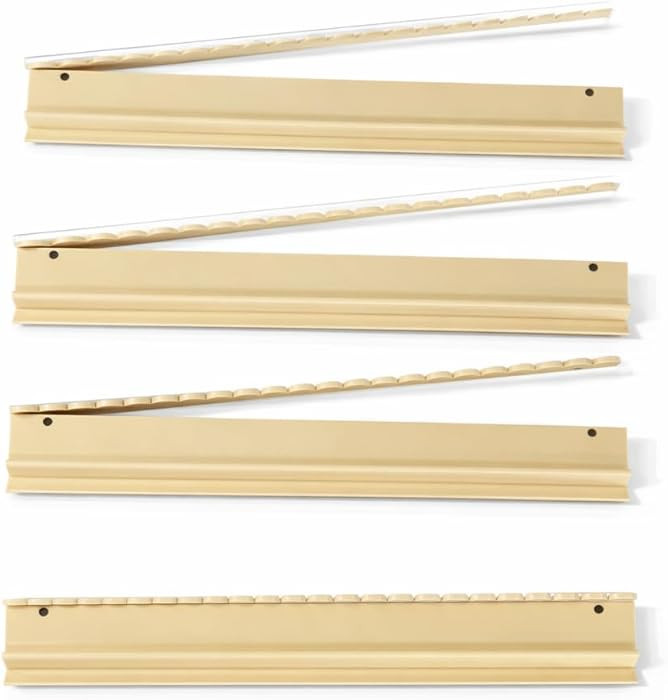 Brand, Set of 4, Magnetic, Scalloped, Ivory Mahjong Tile Racks with Removable Acrylic Pushers wit... | Amazon (US)