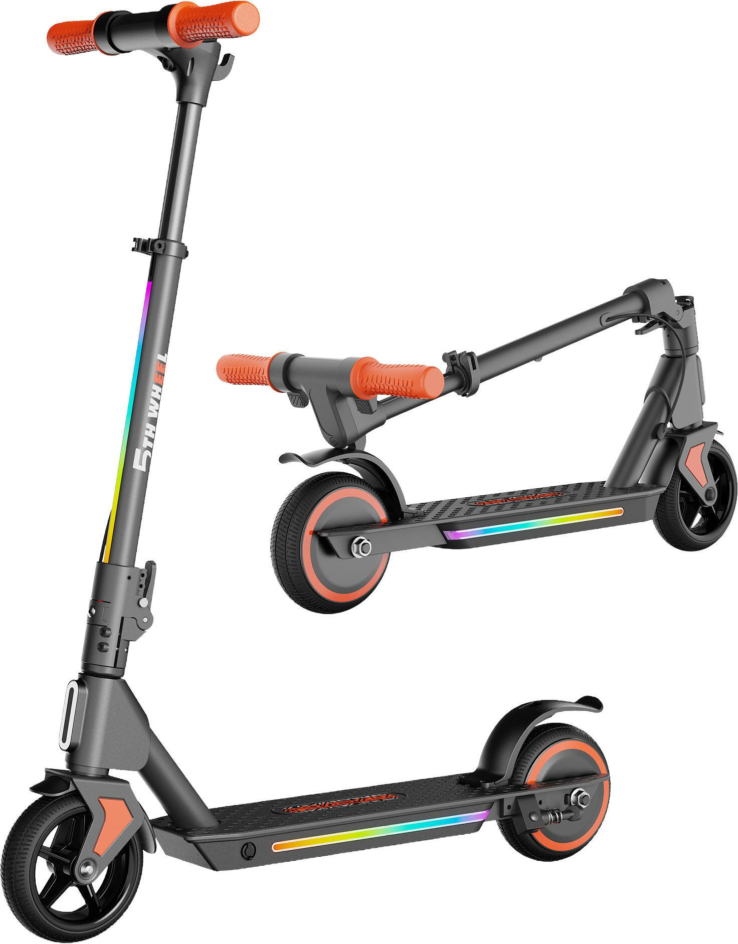 5th Wheel - K1MAX Kids Electric Scooter w/ 5 mi Max Range and 10 mph Max Speed - Black | Best Buy U.S.