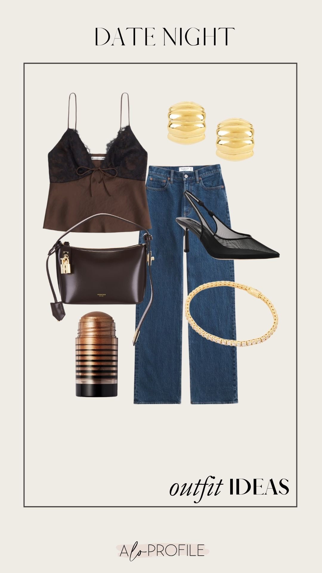Date Night Outfit Ideas // date night, date night top, date night fit, date night outfit inspo, Valentine's Day outfit, Abercrombie top, neutral date night outfit