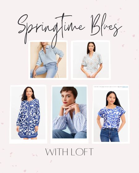 Blue is trending this spring! Check out these gorgeous pieces from Loft  

#LTKmidsize #LTKSeasonal