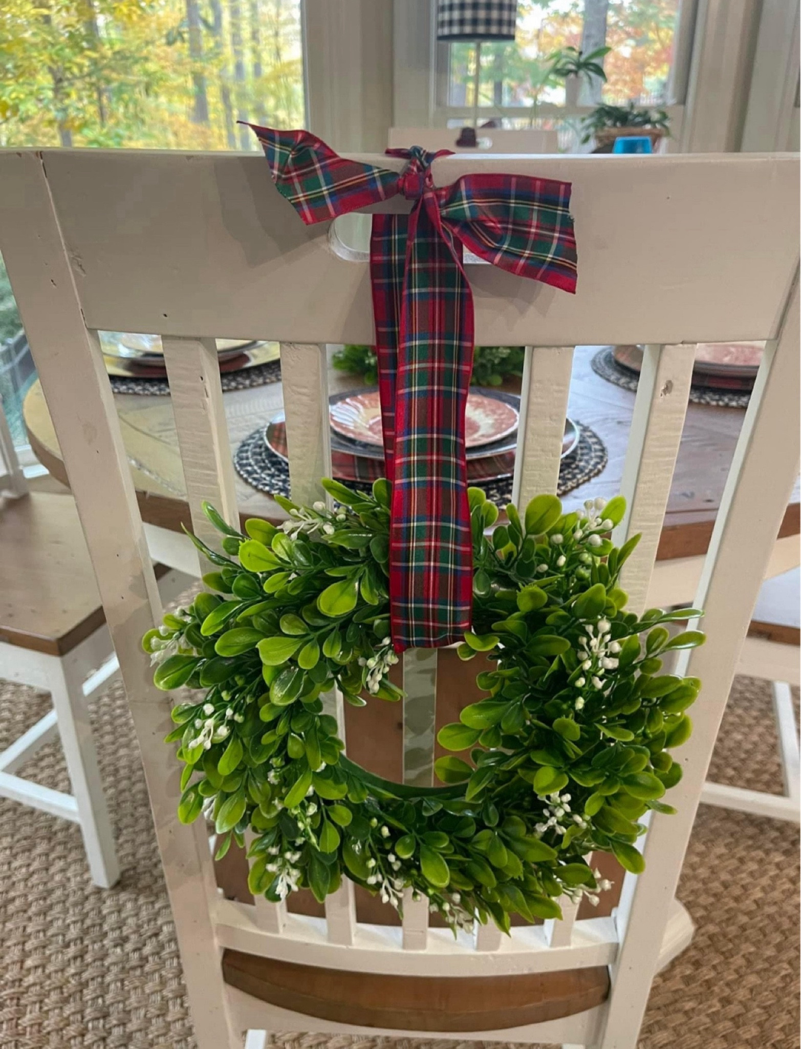 Boxwood wreath, kitchen Christmas decor, grandmillennial Christmas decor 

#LTKHome #LTKFindsUnder50 #LTKHoliday