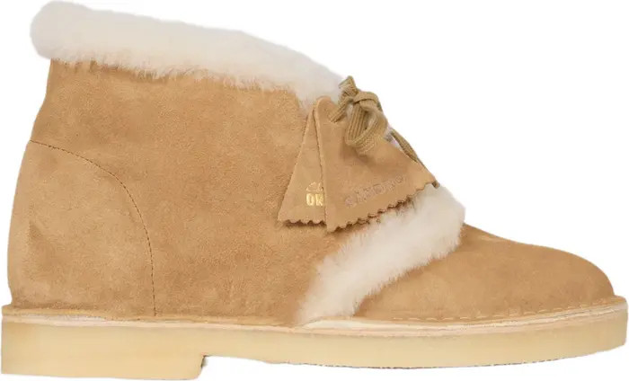 SANDRO Shearling Desert Boots | Nordstrom | Nordstrom