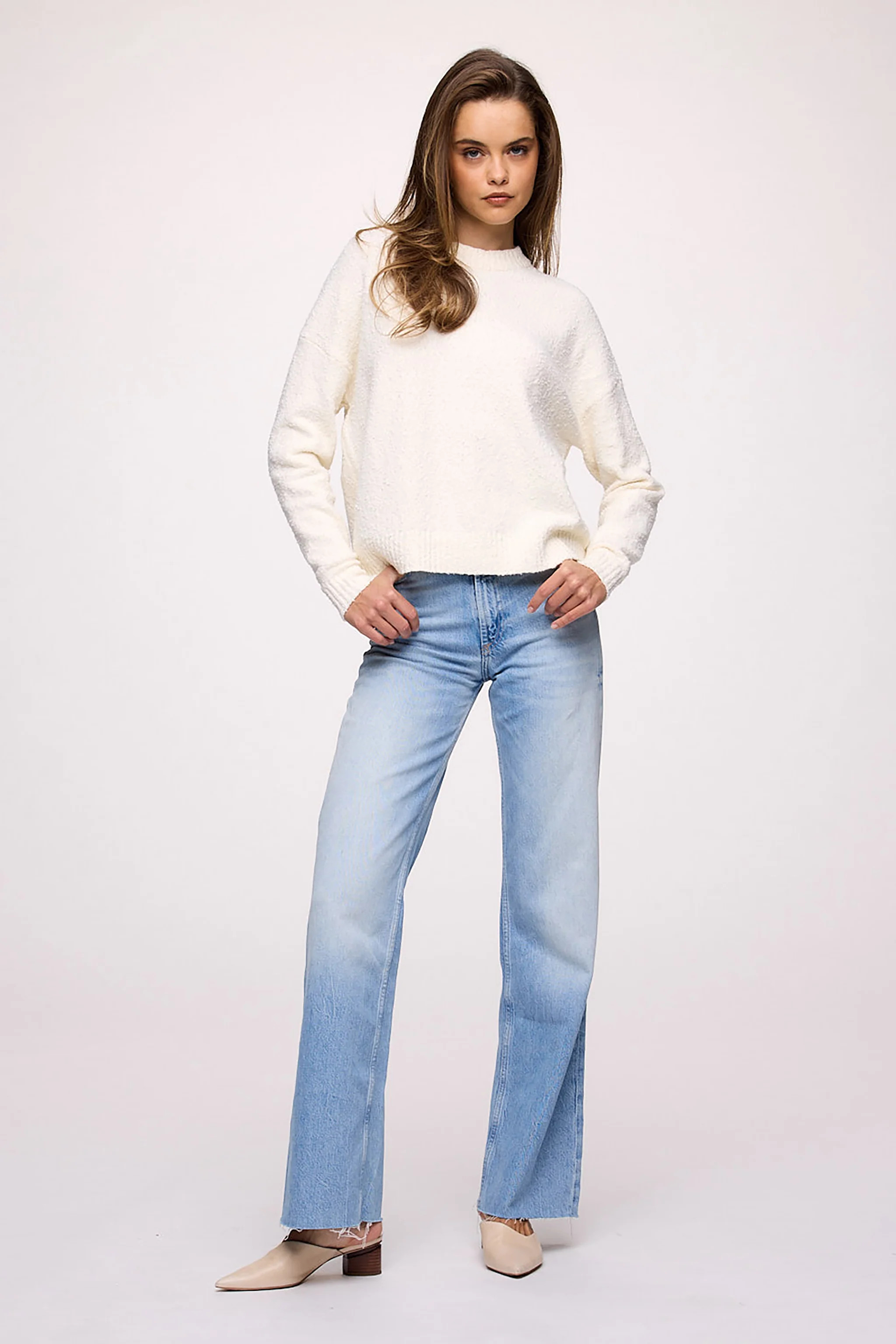 Boucle Crewneck Sweater | nuuds