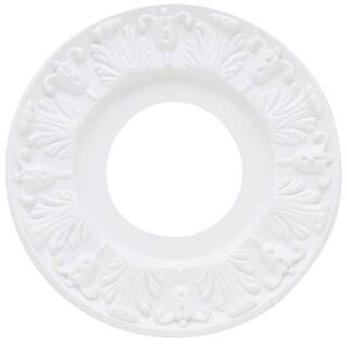 Hampton Bay 10 in. White Victorian Ceiling Medallion 82255 - The Home Depot | The Home Depot