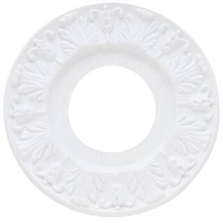 Hampton Bay 10 in. White Victorian Ceiling Medallion 82255 - The Home Depot | The Home Depot