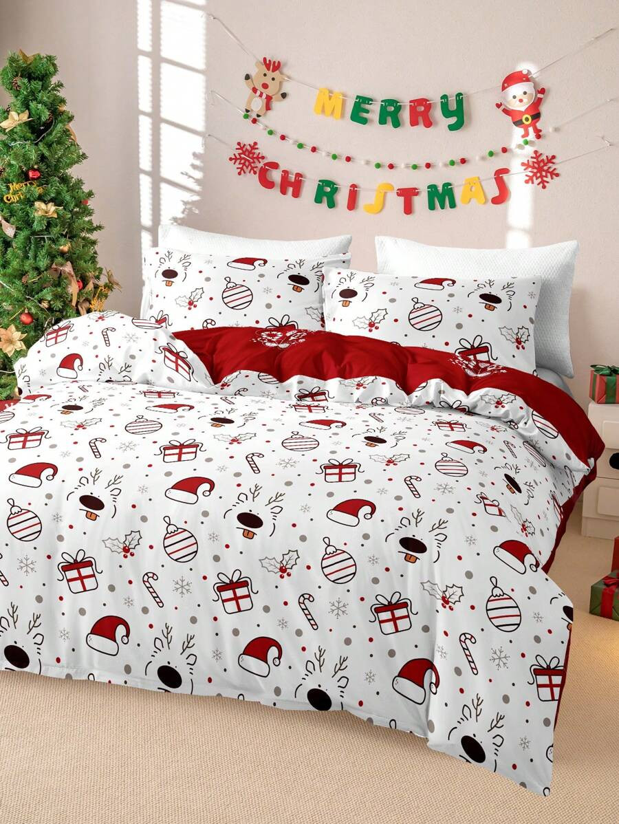3pcs/Set Christmas Digital Print Bedding Set SKU: sf2409111430122129









(500+ Reviews)From ... | SHEIN