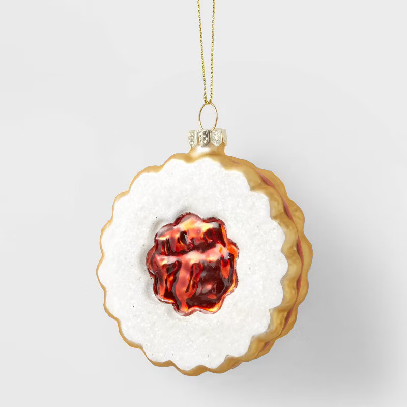 3.7" Linzer Cookie Glass Christmas Tree Ornament - Wondershop™ | Target