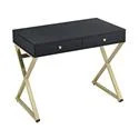 Acme Coleen Desk, Black and Brass | Walmart (US)