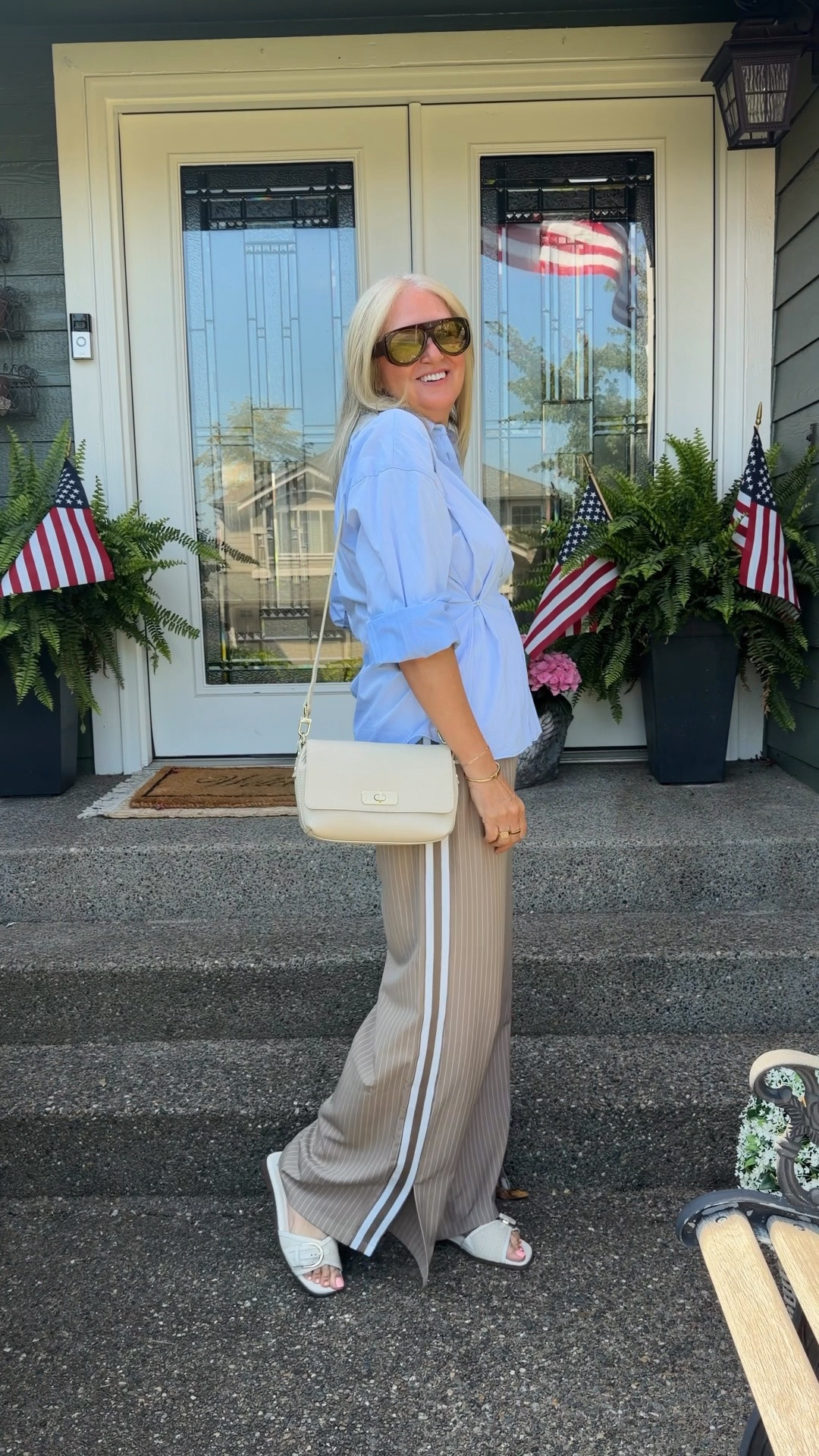 Pants size medium
Nordstrom shirt I bought the medium

#LTKdayinmylife #LTKootd #LTKOver40