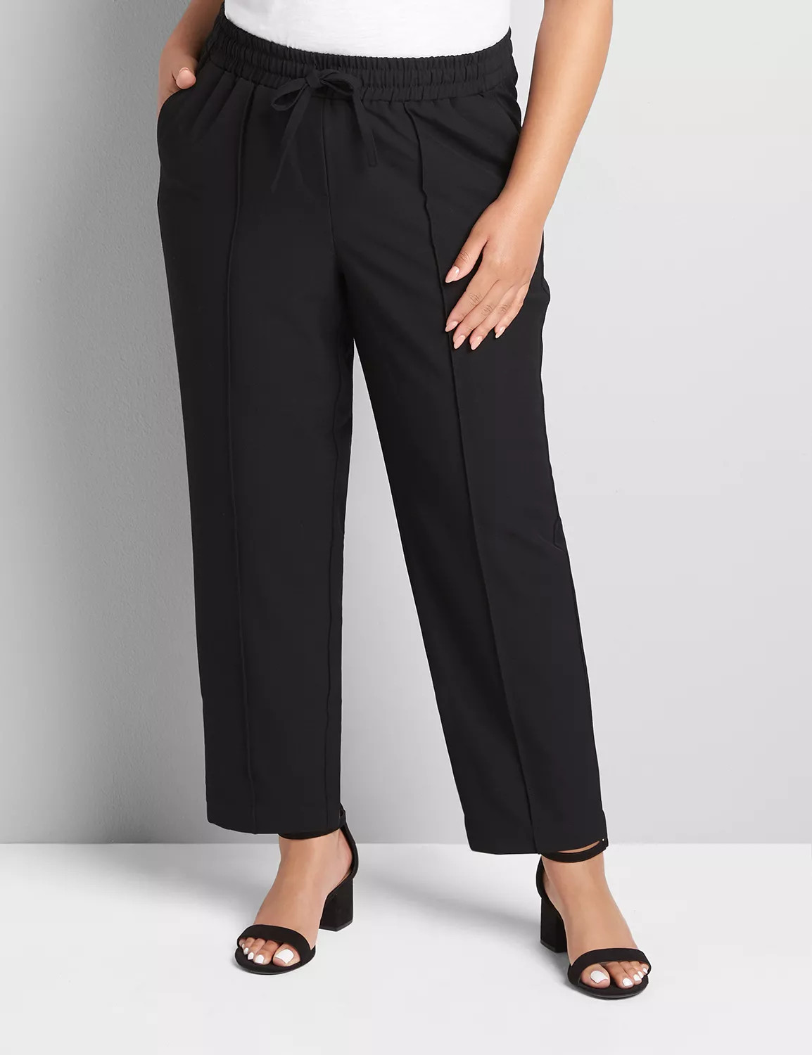 Lane Bryant Women's Signature Fit Slim Ankle 4-Season Pant 12 Black | Lane Bryant (US)