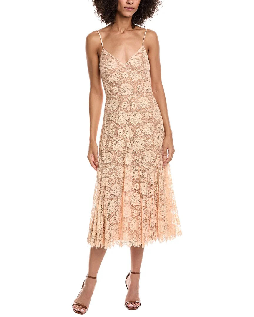 Michael Kors Collection Lace Silk-Lined Slip Dress | Shop Simon