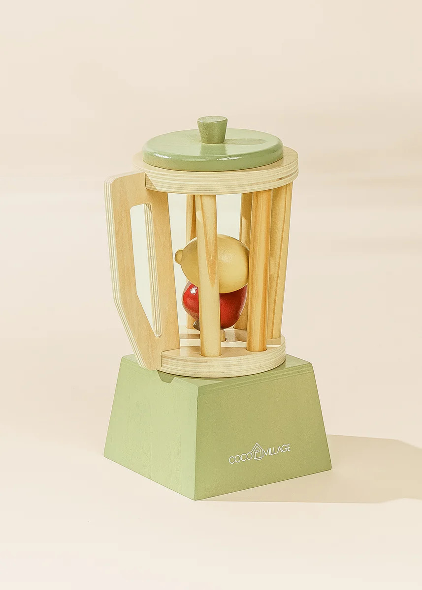 Wooden Blender - Seafoam | Coco Village