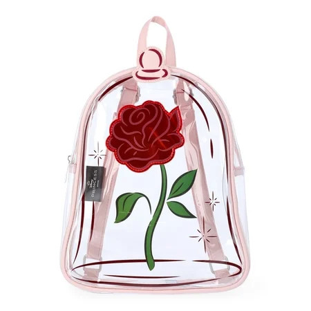 Disney Beauty and The Beast Women's 10" Clear Mini Backpack, Clear | Walmart (US)