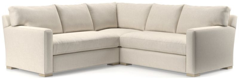Axis 3-Piece Corner Bench Sectional Sofa + Reviews | Crate & Barrel | Crate & Barrel