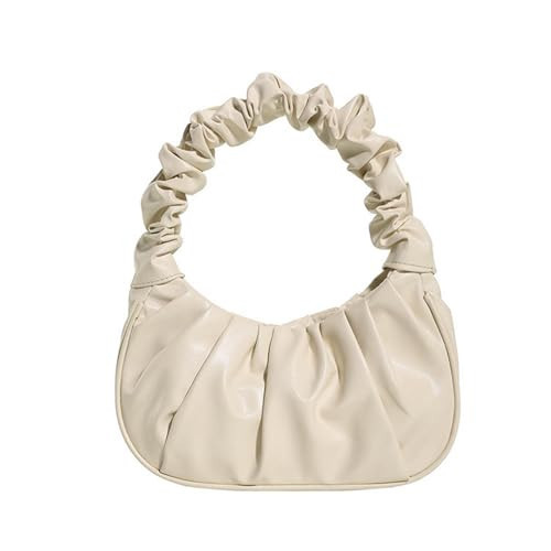 Fashion Pleated Tote Color Lady Purse Versatile Phone Bag Large Capacity Ruched Design Bag for Girl Women Hand | Amazon (US)