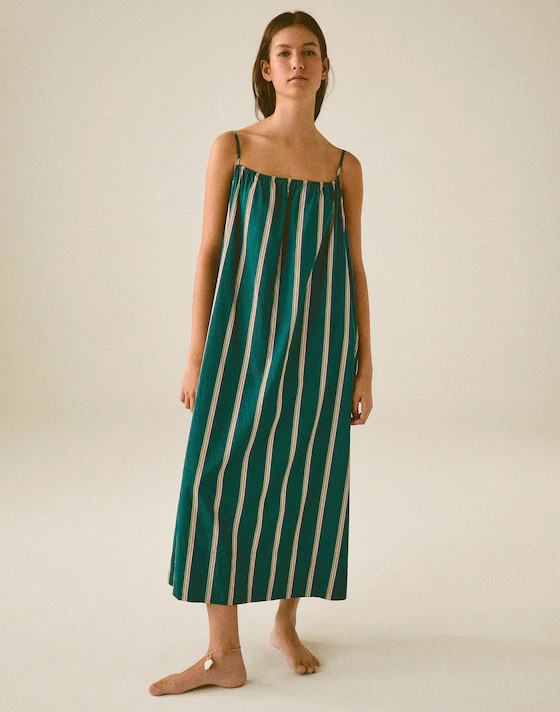 Madewell x Shopbop Gathered A-Line Midi Dress | Madewell