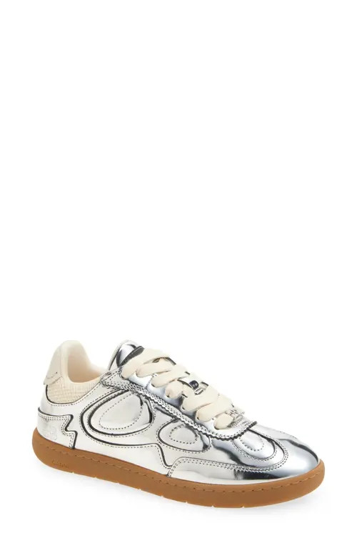 Ganni Specchio Low Top Sneaker in Silver at Nordstrom, Size 8Us | Nordstrom