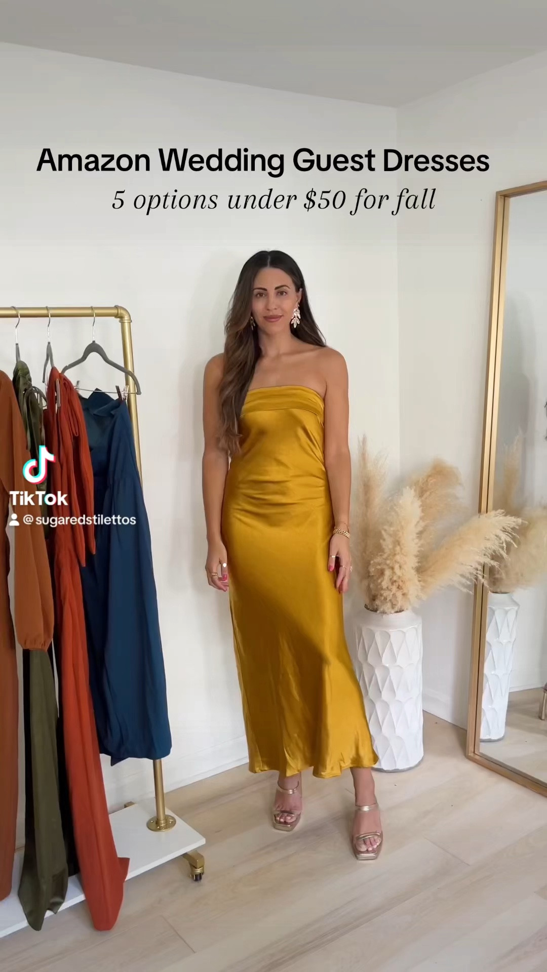 5 Amazon Wedding Guest Dresses for your fall weddings .. all under $50 + TTS (wearing a small) 

Fall wedding | fall wedding guest | wedding guest outfit ideas 

#LTKunder50 #LTKSeasonal #LTKwedding