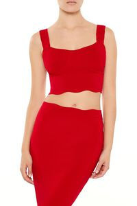 Sweater-Knit Bustier Crop Top | Forever 21