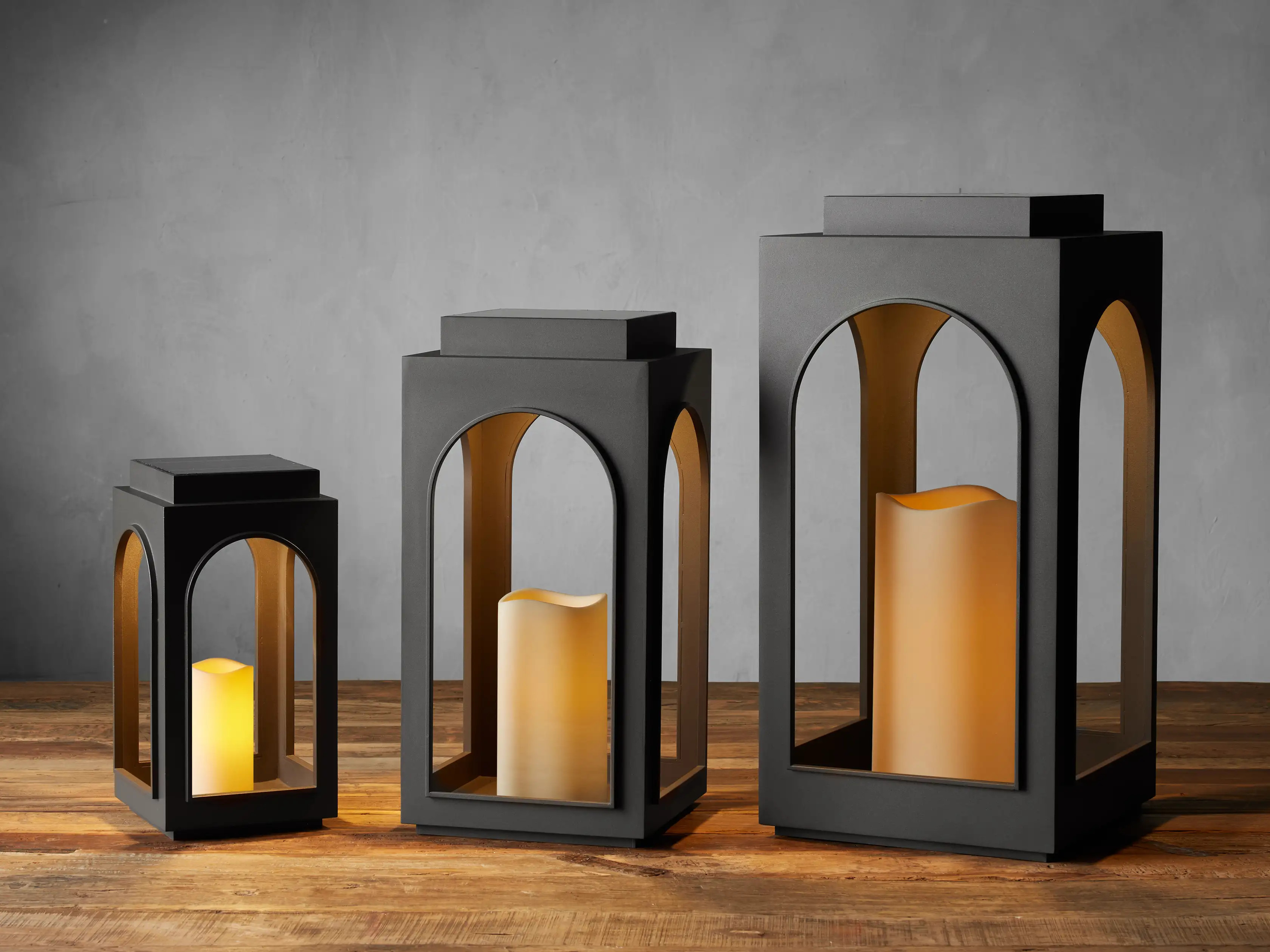 Athos Outdoor Solar Lantern | Arhaus