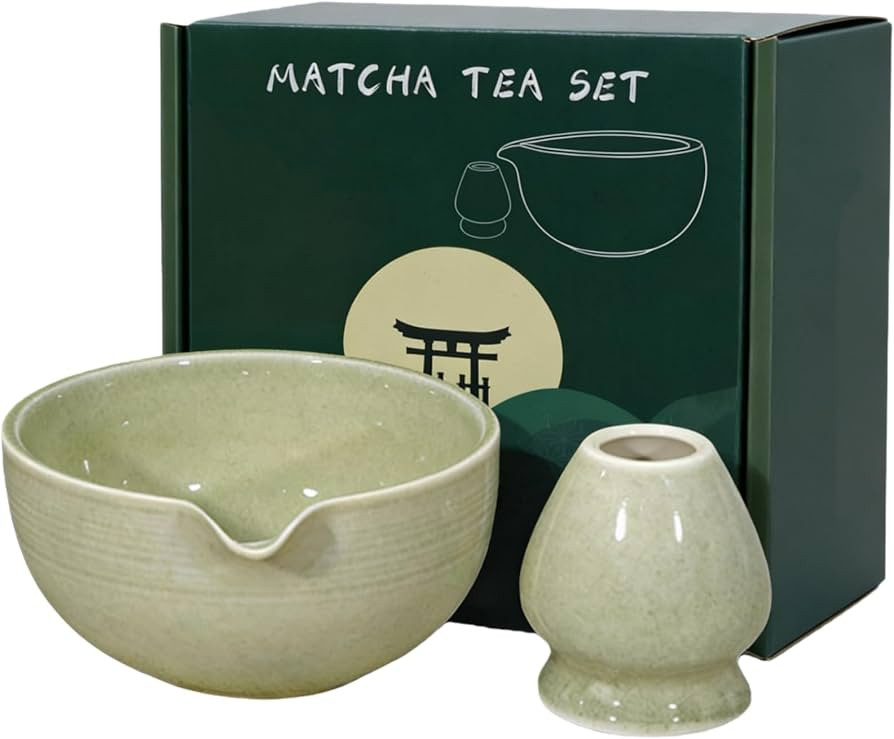 TourKing 560ml/19.71oz Matcha Bowl Set, Matcha Whisk Holder, Matcha Kit, Japanese Tea Set Include... | Amazon (UK)