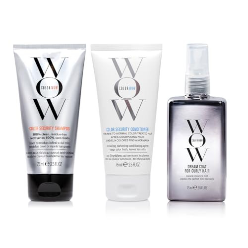 COLOR WOW Dream Curly Travel Size Kit – Color Security Shampoo & Conditioner (2.5 oz), Dream Coat for Curly Hair (2.5 oz), The ultimate curl collection | Amazon (US)