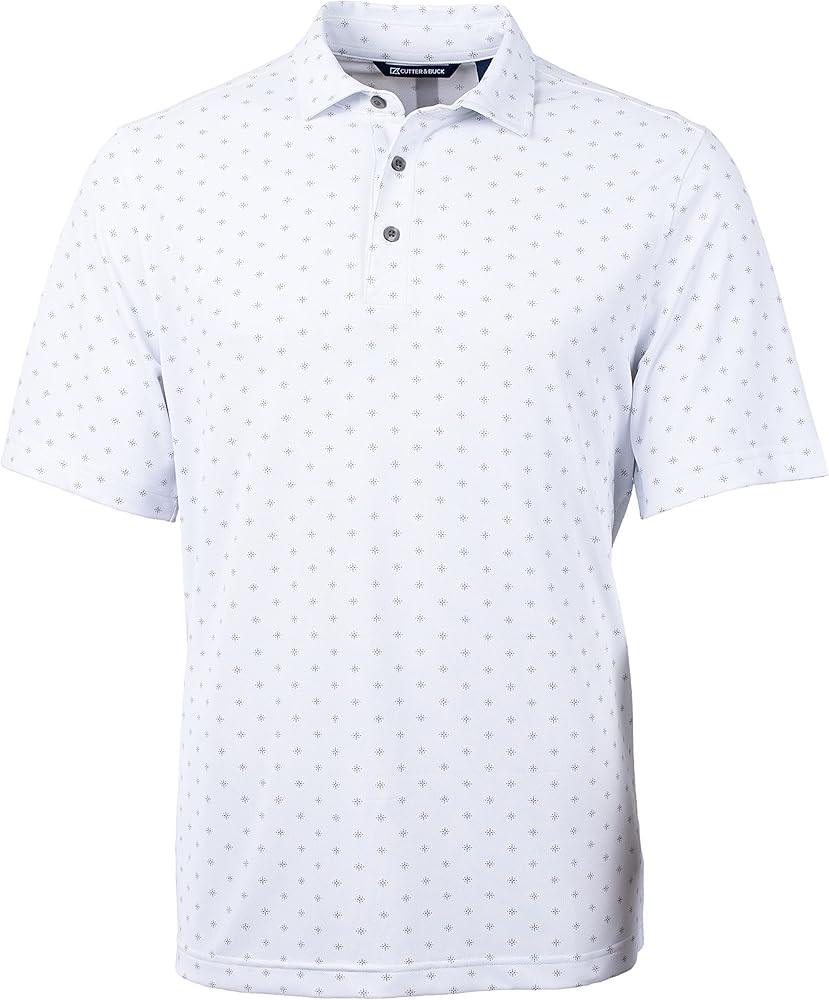 Cutter & Buck Virtue Eco Pique Tile Print Recycled Mens Big & Tall Polo | Amazon (US)