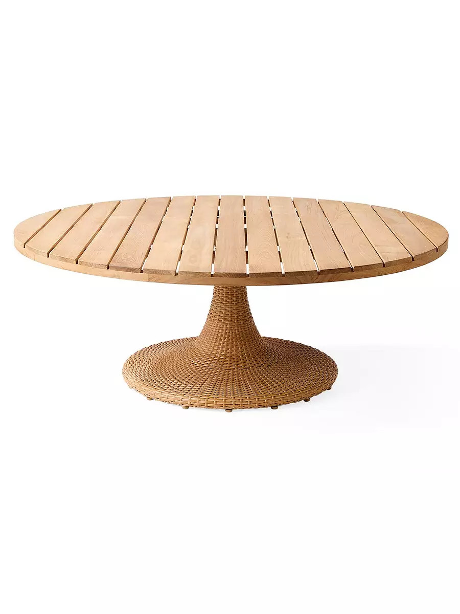 Tiburon Woven Coffee Table | Serena and Lily