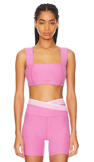 Spacedye Squared Sports Bra in Pink Bloom Heather | Revolve Clothing (Global)