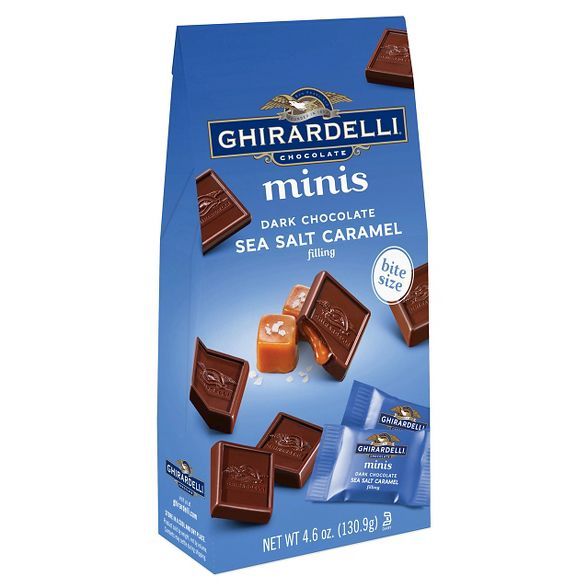 Ghirardelli Dark Chocolate Sea Salt Caramel Minis - 4.6oz | Target