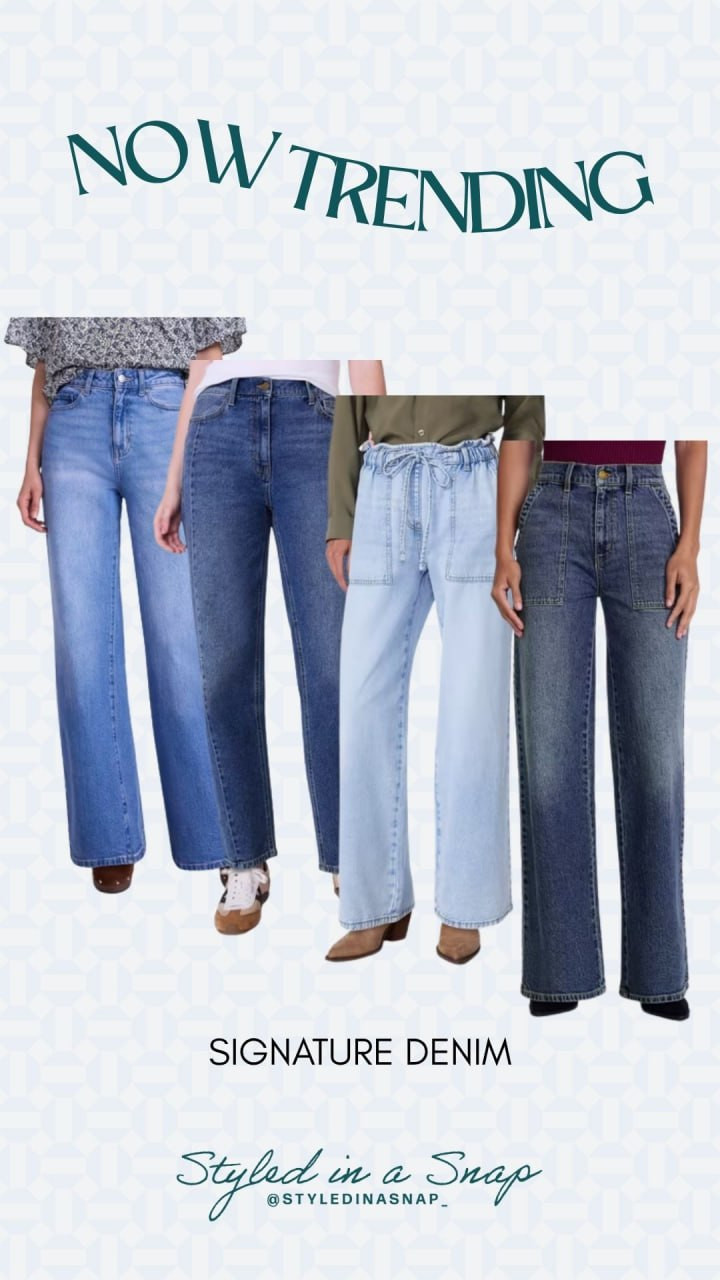 Walmart now trending: signature denim 👖 Wide-leg, patch pocket, and paperbag styles for fall!

// Fall Denim, Walmart Trending, Walmart Denim, Walmart Fall Fashion, Walmart Womens Fashion, Walmart Fall Outfits 

 #LTKgrwm #LTKootd #LTKSeasonal