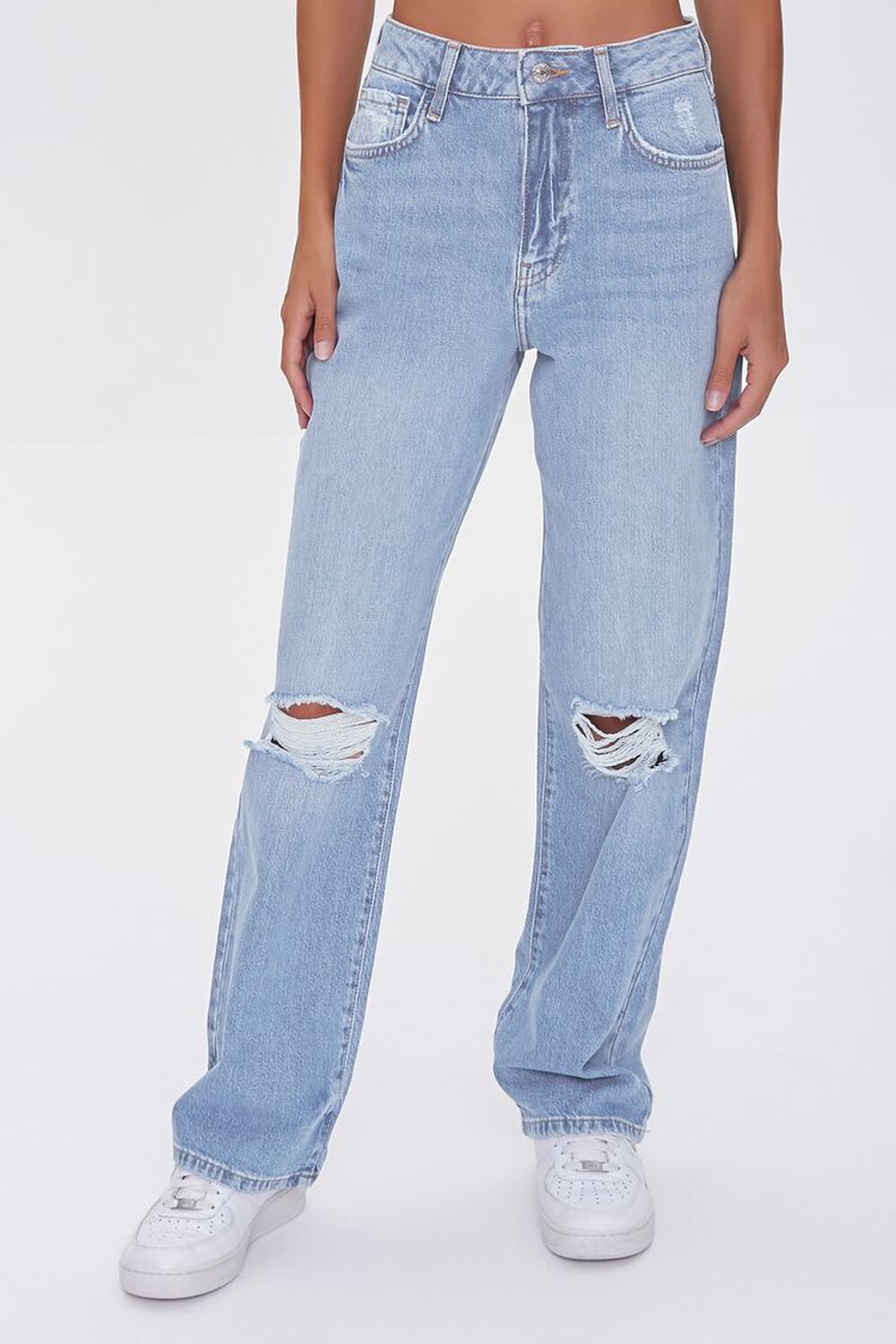 Distressed Wide-Leg Jeans | Forever 21 (US)