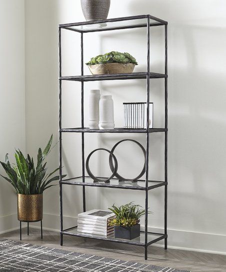 Black Ryandale Antique Five-Shelf Bookcase | Zulily