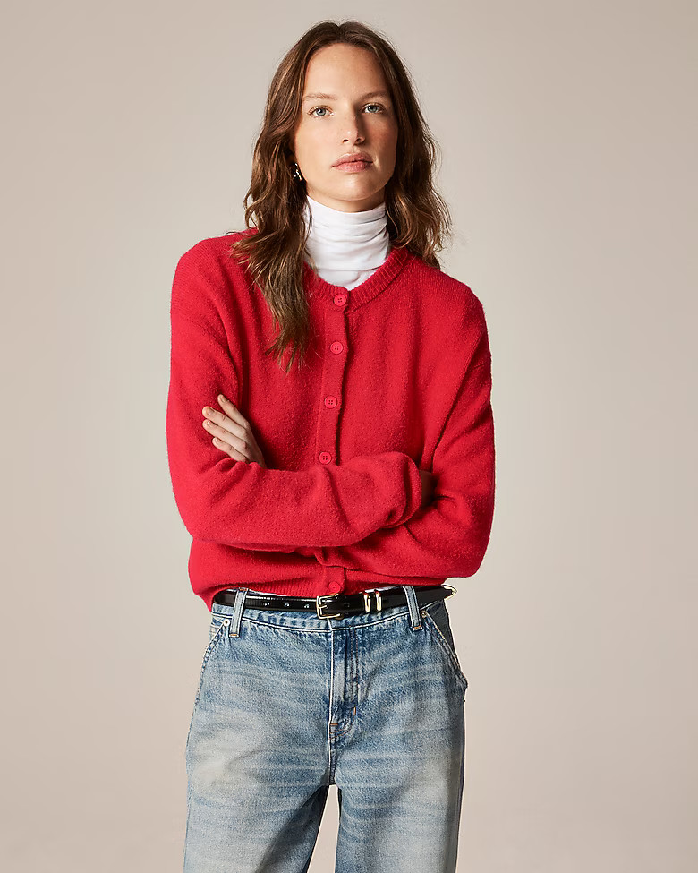 Supersoft bubble-hem cardigan | J. Crew US