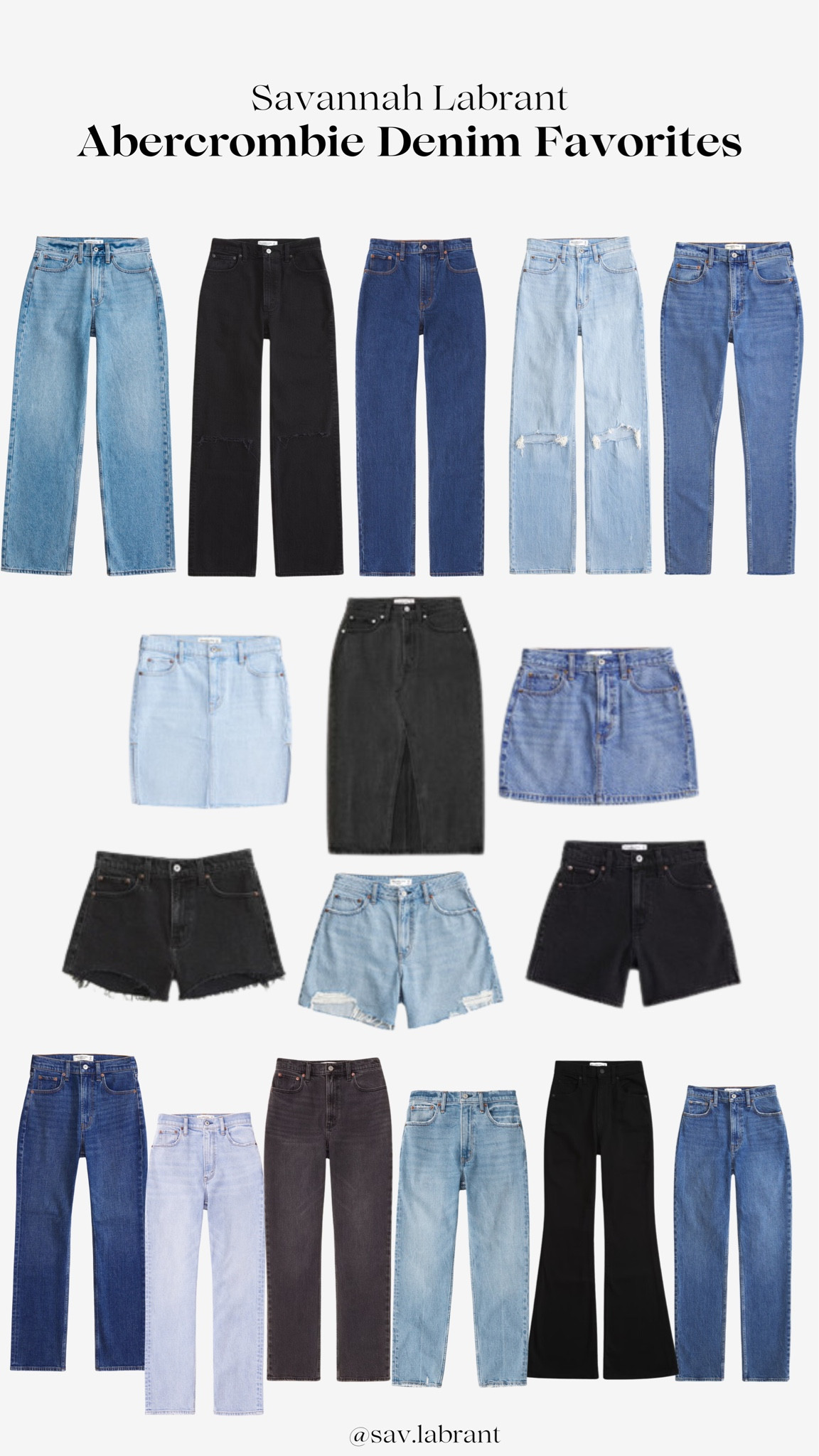 All of my favorite Abercrombie jeans, shorts and skirts. 🩵👖

#LTKstyletip #LTKsalealert
