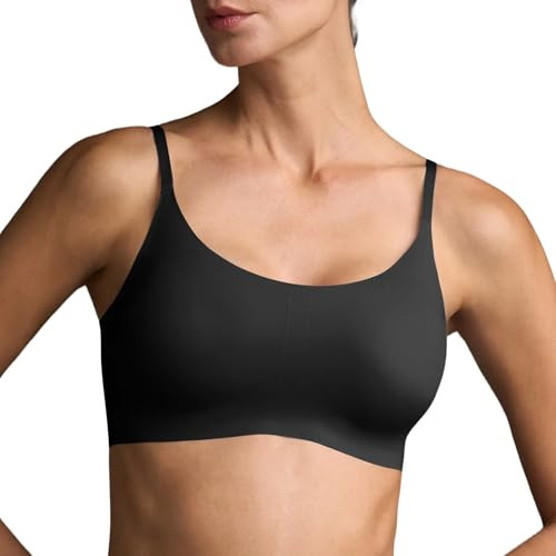 EBY Seamless Support Bralette with Adjustable Straps, Bralettes for Women, Wireless Bra for Women - Black, Medium | Amazon (US)