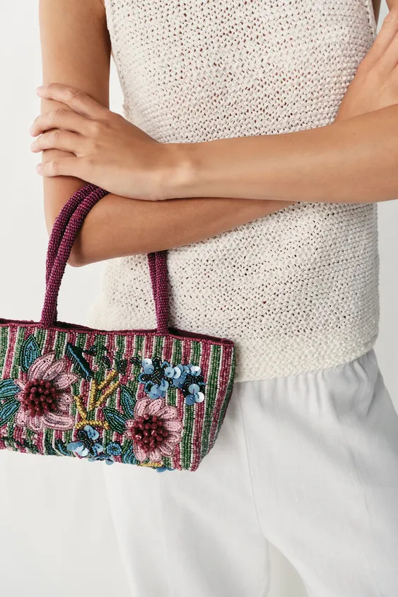 BEADED MINI BAG | Zara US