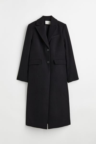 Single-breasted coat - Black - Ladies | H&M GB | H&M (UK, MY, IN, SG, PH, TW, HK)